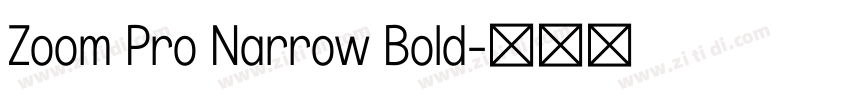 Zoom Pro Narrow Bold字体转换 Zoom Pro Narrow Bold字体转换